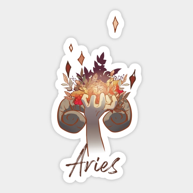 Aries Sticker by HiPolly